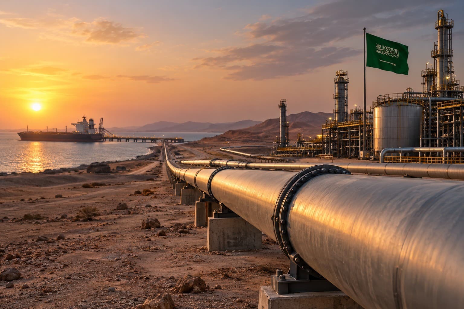  السعودية تسعى لاستعادة نصف طاقة خط أنابيب شرق-غرب خلال أيام
