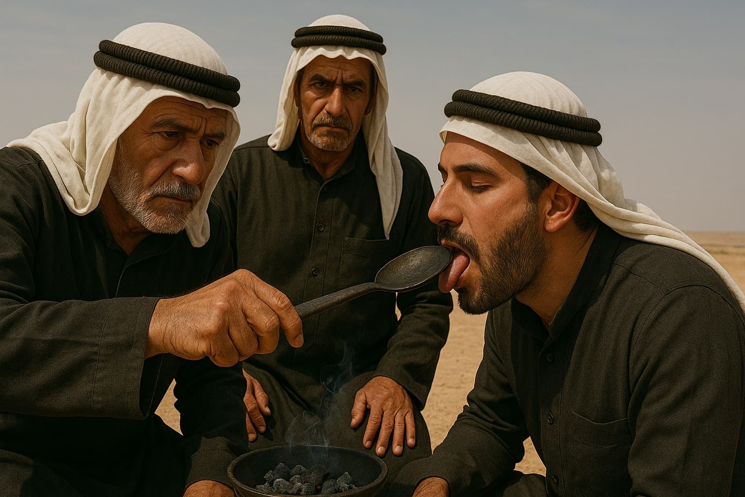 إذا احترق لسانك يعني إنت كذاب... شو هوّي طقس البَشَعة؟ 