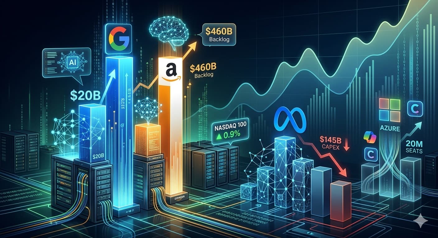 ألفابت وأمازون تتفوقان على ميتا في سباق الذكاء الاصطناعي خلال ذروة تقارير الأرباح