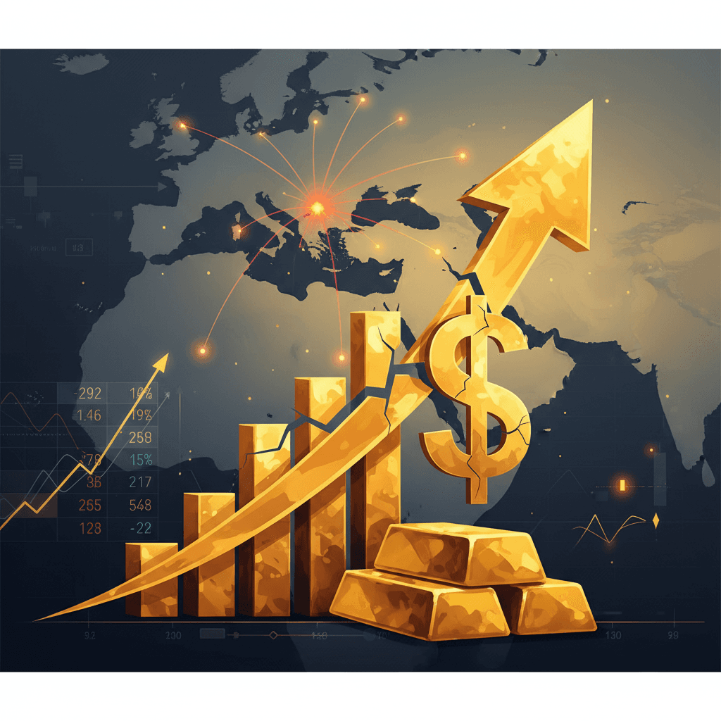 الذهب يرتفع الجمعة وسط مخاوف جيوسياسية وتراجع الدولار