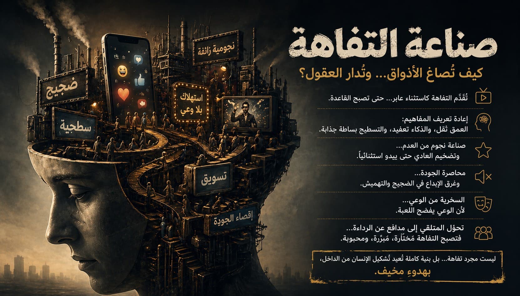 صنَاعة التفاهة (سلسلة "من هنا... وهناك" بقلم وليد حسين الخطيب)