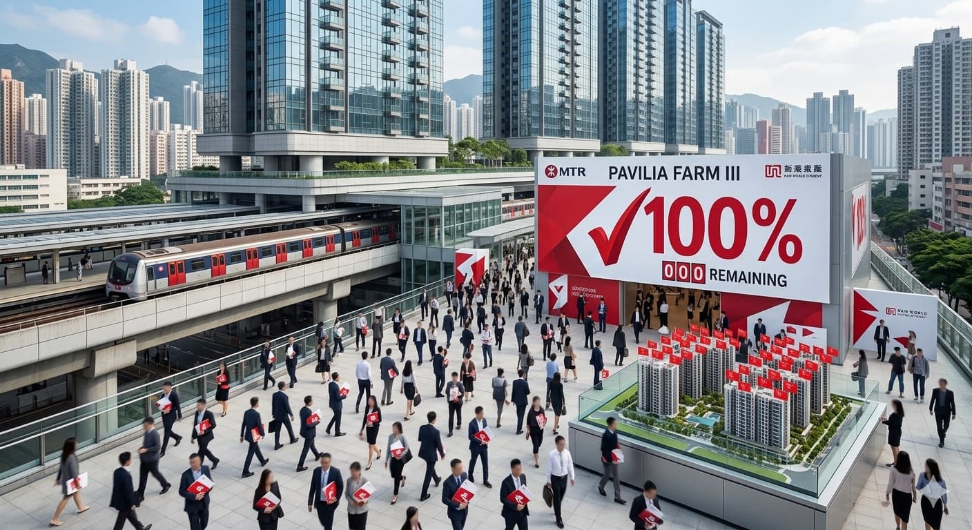 "نيو وورلد" تبيع جميع شقق المرحلة الأولى من مشروع "بافيليا فارم 3" في هونغ كونغ