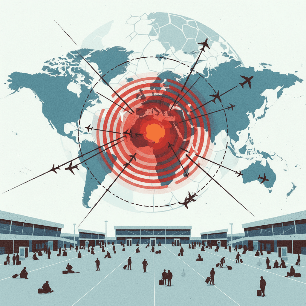 اضطراب واسع في حركة الطيران العالمية عقب التوترات الإقليمية