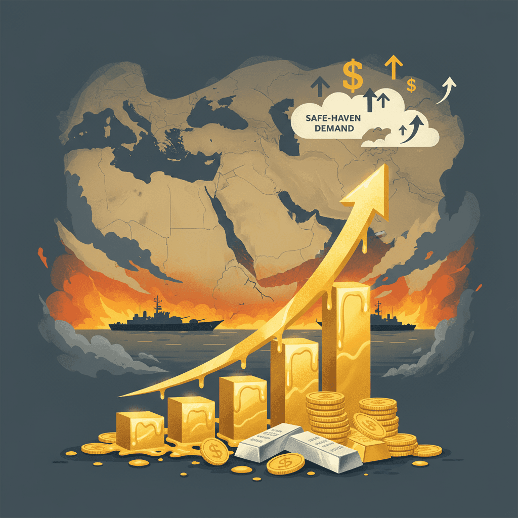 الذهب يحلّق الثلاثاء متجاوزاً 5377 الأونصة وسط تصاعد حرب الشرق الأوسط