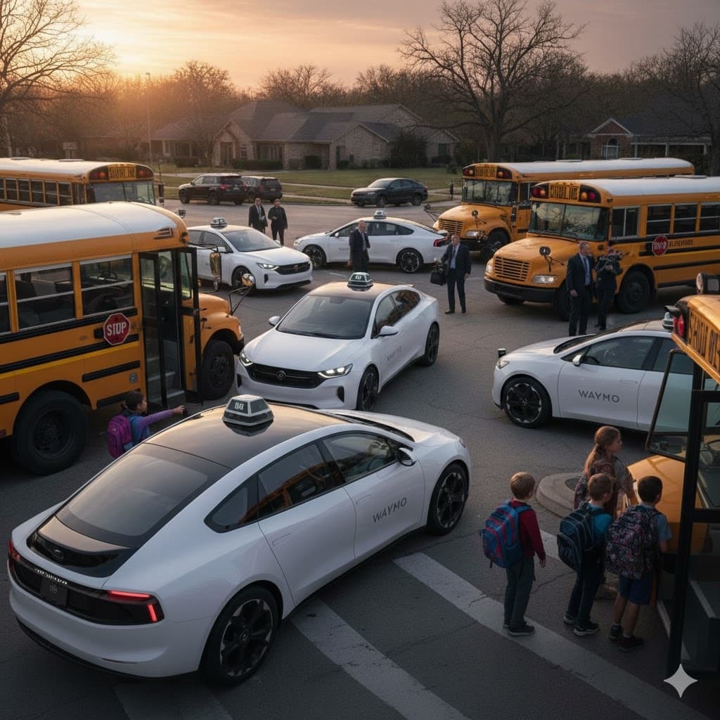 تحقيق أميركي في حوادث متكررة لسيارات "وايمو" قرب حافلات مدرسية في أوستن