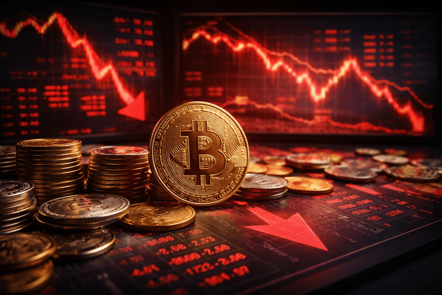 خسائر فادحة تضرب سوق العملات المشفّرة وتفقدها نحو نصف تريليون دولار خلال أسبوع