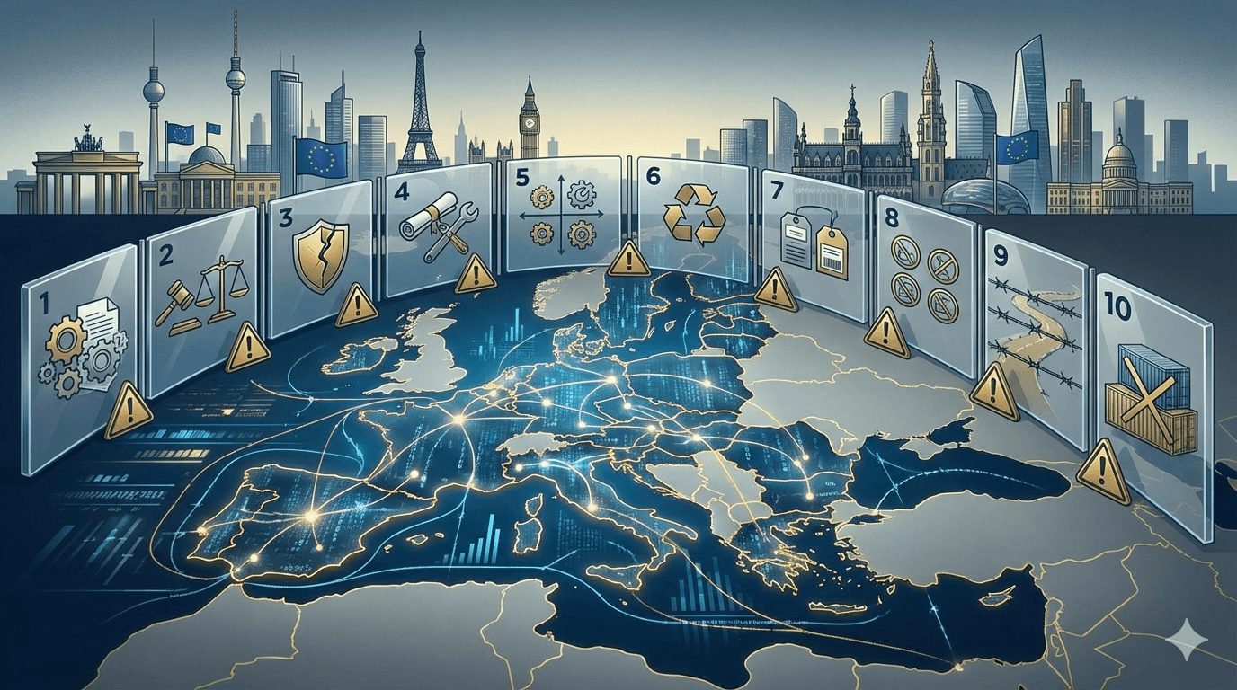 10 قيود تعرقل حركة الاقتصاد داخل الاتحاد الأوروبي