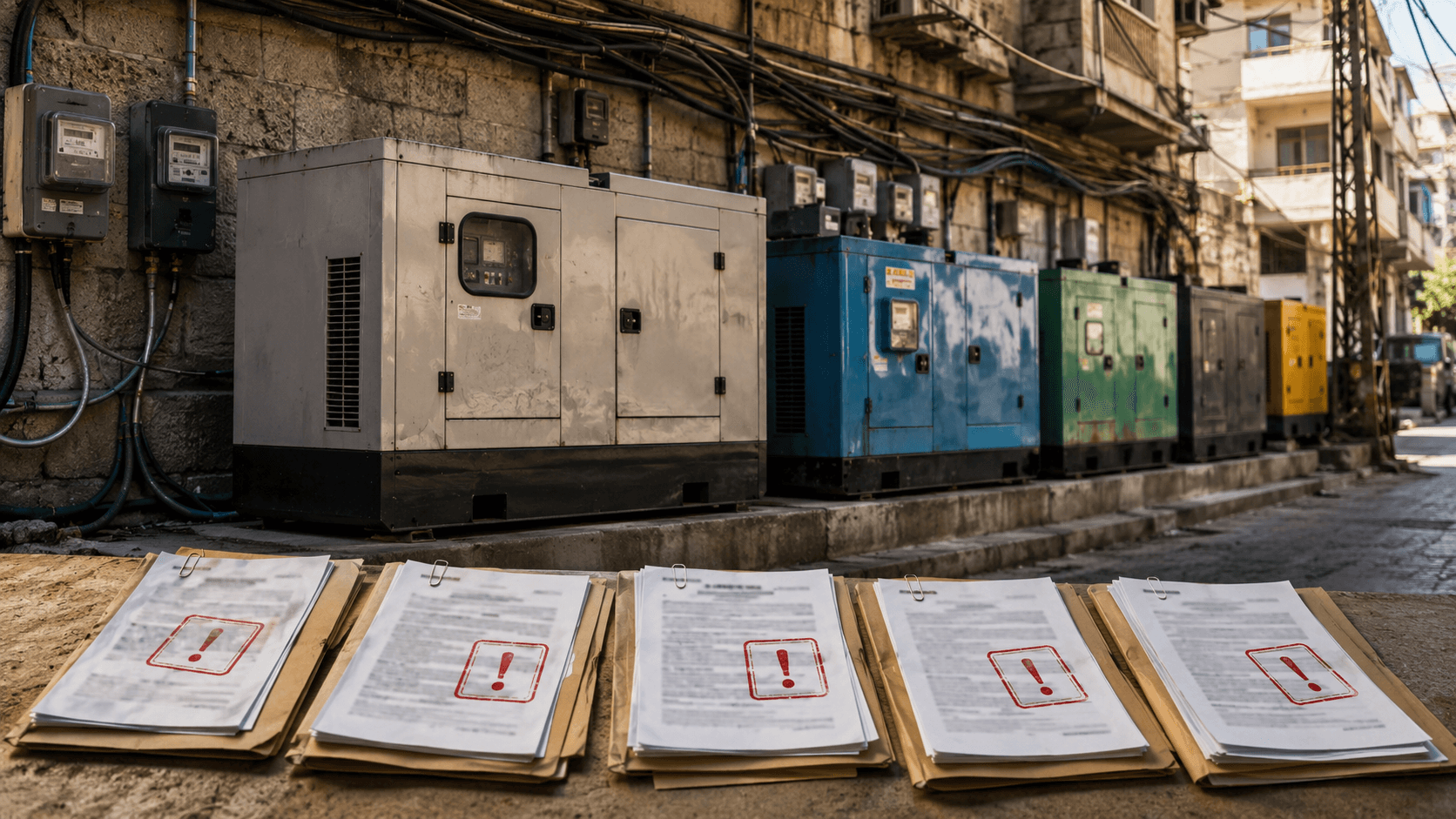 خمسة محاضر ضبط بحق أصحاب مولدات خالفوا التسعيرة الرسمية