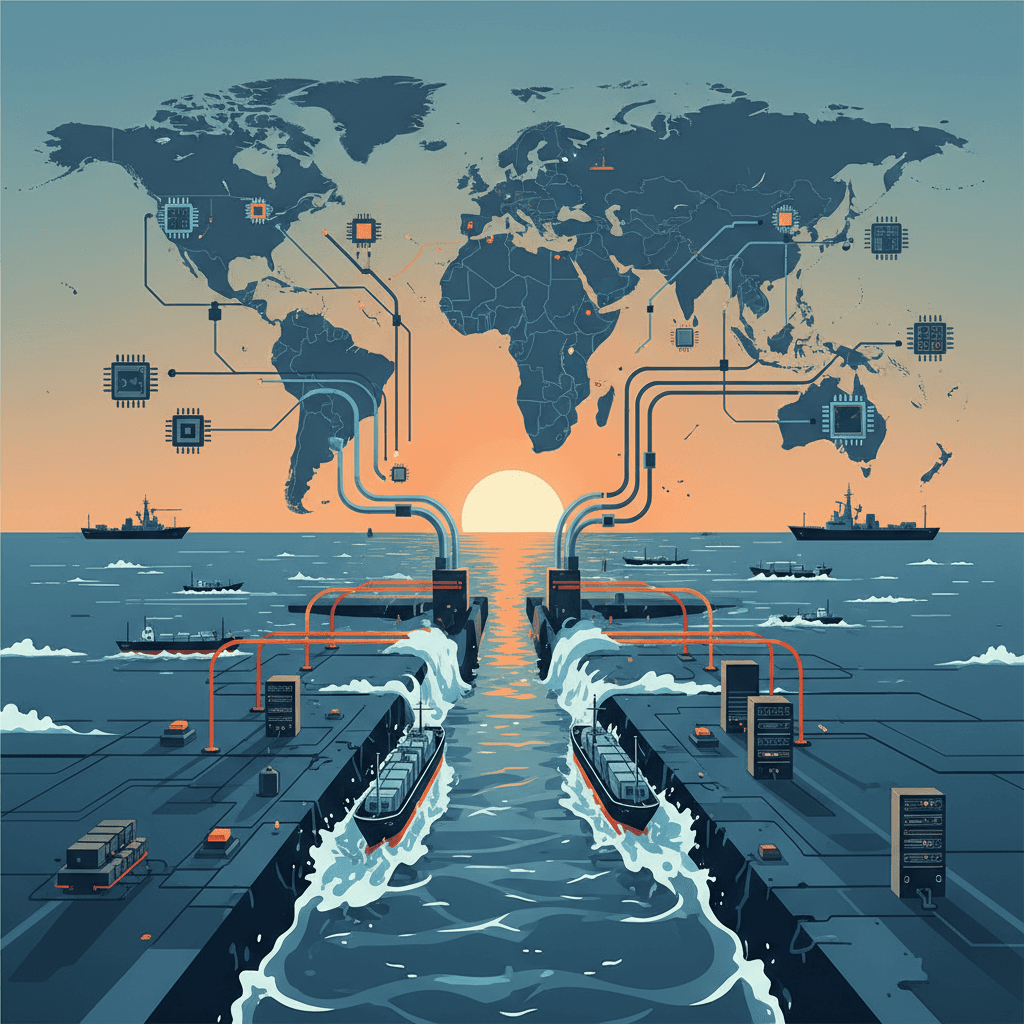 مضيق هرمز... نقطة ضعف تهدد مستقبل الذكاء الاصطناعي العالمي