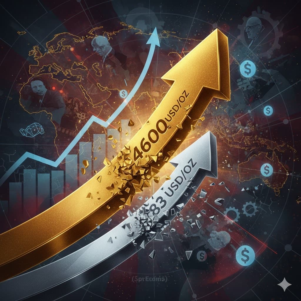 الذهب يسجّل قمة تاريخية متجاوزًا 4600 دولار للأونصة