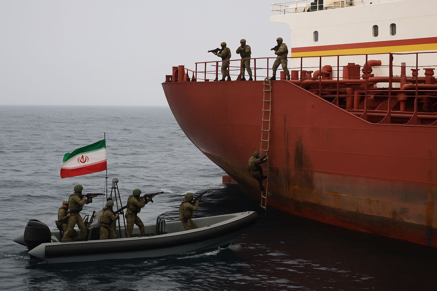 إيران تصادر ناقلة نفط في بحر عمان للاشتباه في تهريب الوقود