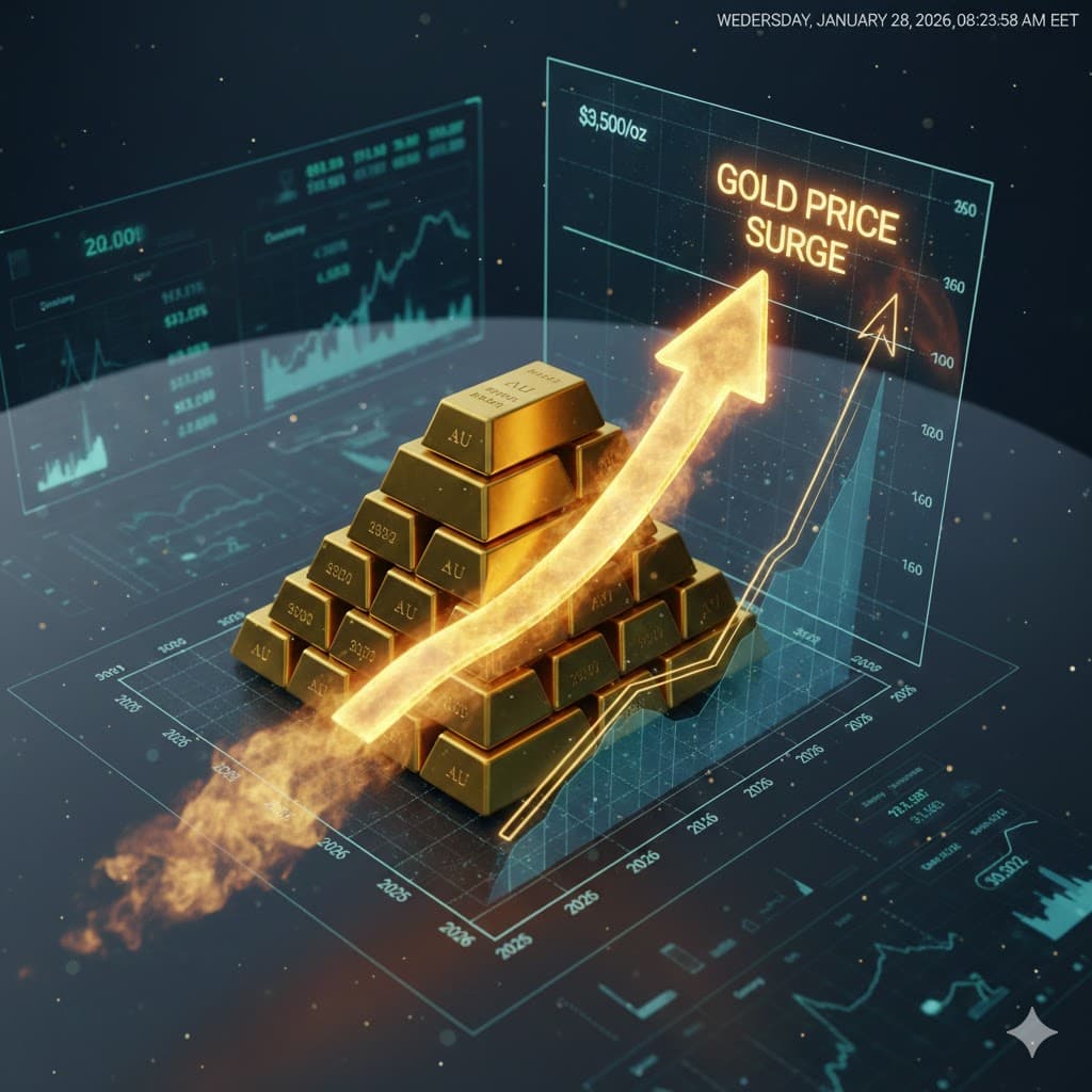 الذهب يتجاوز 5300 دولار للأوقية للمرة الأولى في تاريخه