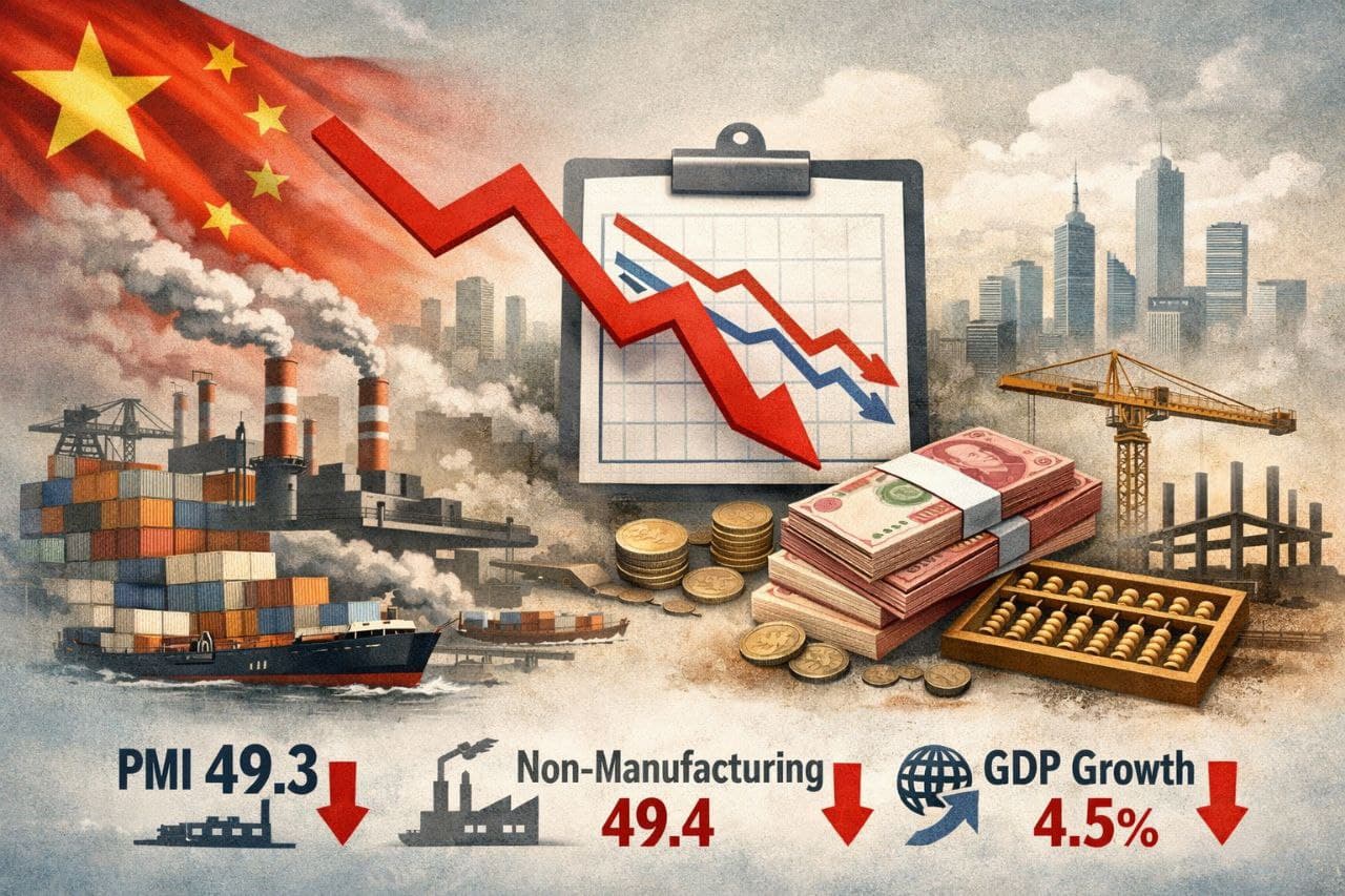 انكماش مفاجئ لنشاط المصانع الصينية في أول أشهر 2026