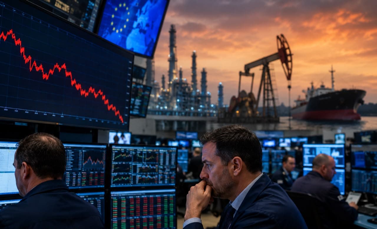 الأسهم الأوروبية تتراجع مع ارتفاع النفط ومخاوف التضخم