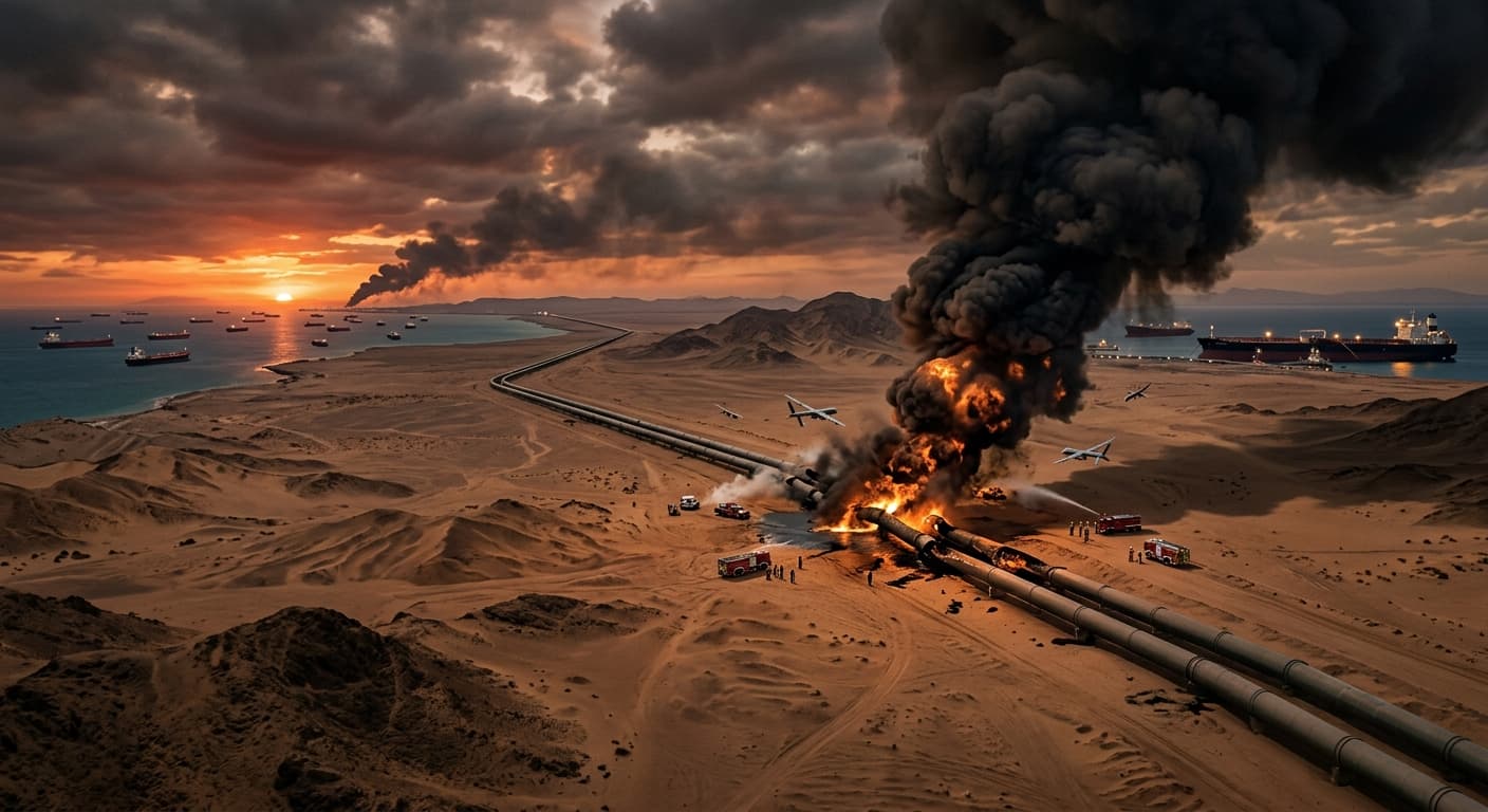 السعودية توقف أحد أهم مسارات تصدير النفط بعيداً من مضيق هرمز