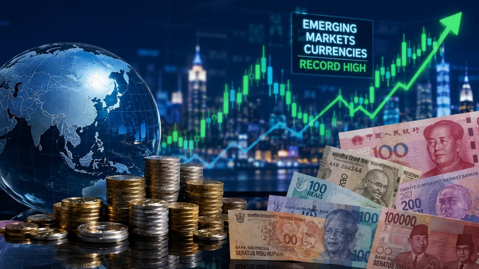 عملات الأسواق الناشئة تسجل مستوى قياسياً مع تراجع رهانات رفع الفائدة الأميركية