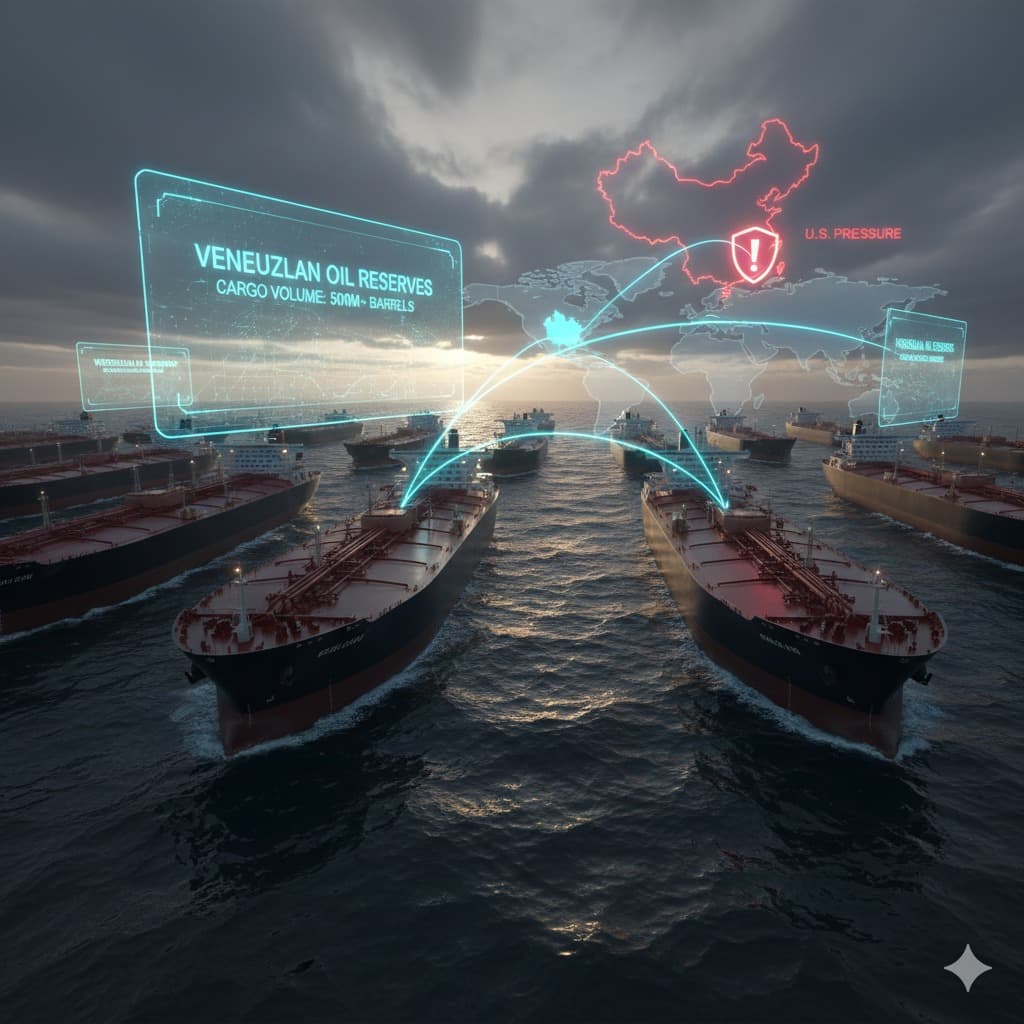 النفط الفنزويلي المخزن في البحر يحمي الصين من الضغوط الأميركية