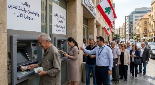 رواتب القطاع العام والعسكري ومعاشات المتقاعدين في لبنان تُصرف اعتباراً من الغد
