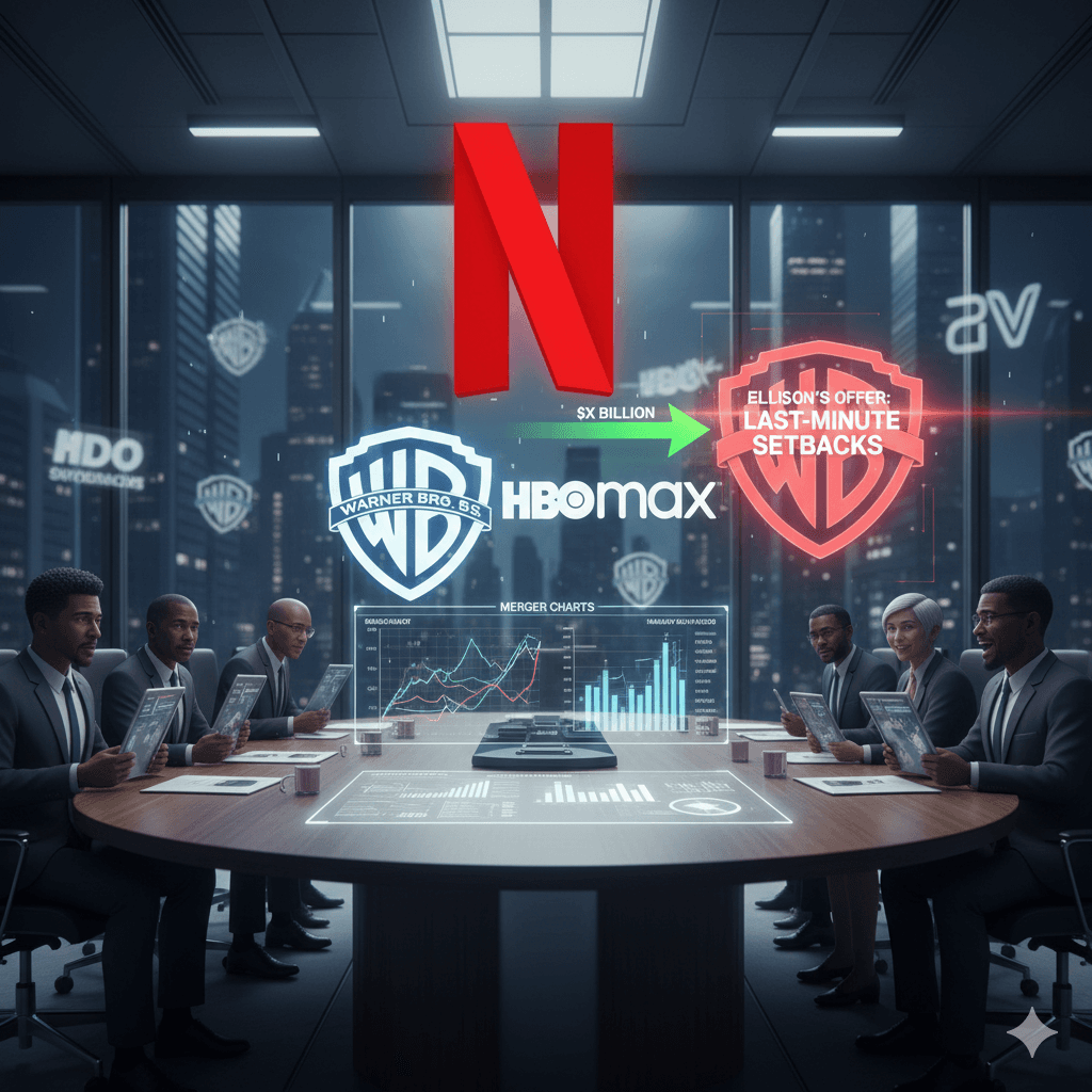 استراتيجية إليسون العنيفة فتحت الطريق أمام نتفليكس للاستحواذ على وارنر بروس