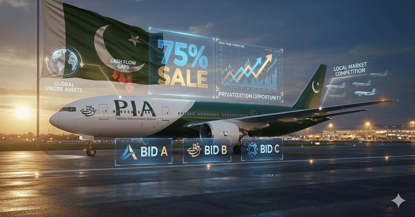 باكستان تتلقى ثلاث عروض لبيع الخطوط  الجوية الوطنية