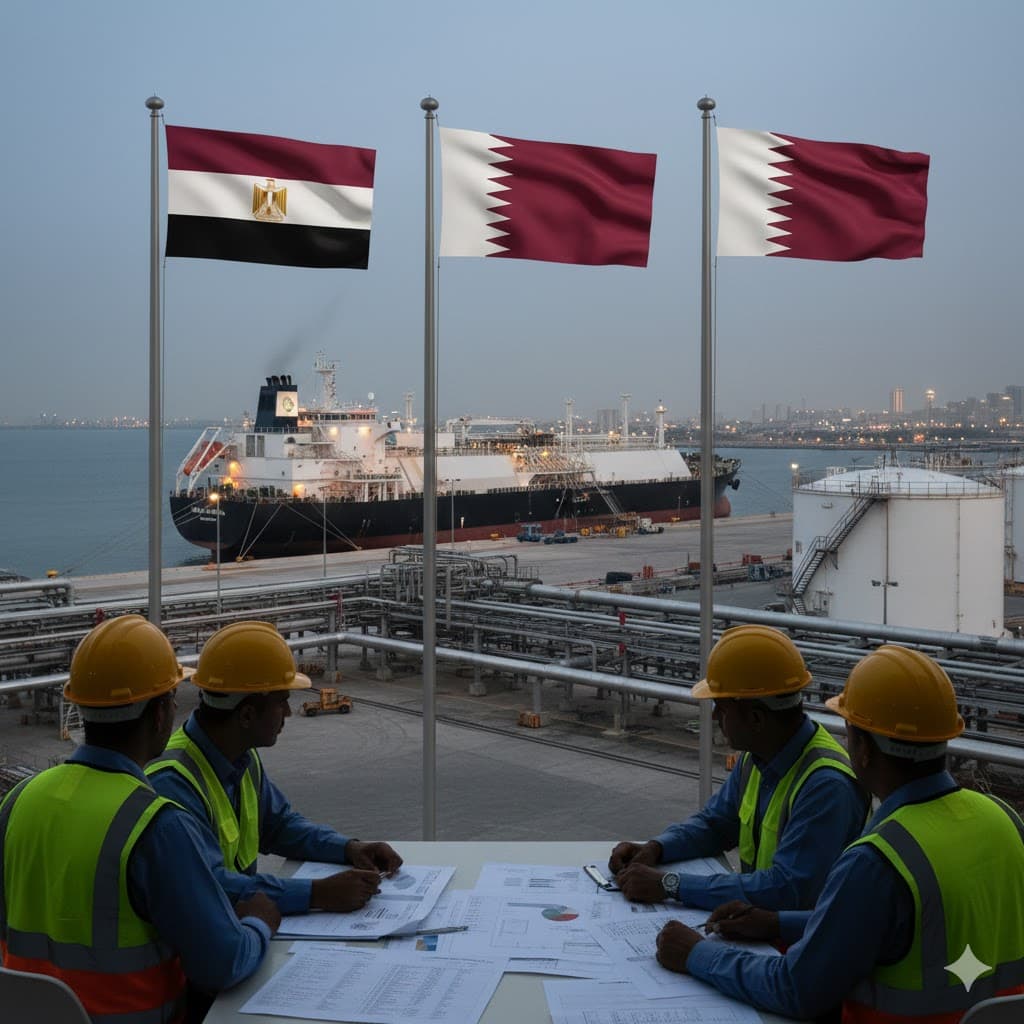مصر وقطر تتفاهمان على توريد الغاز الطبيعي المسال وتعزيز التعاون الطاقي