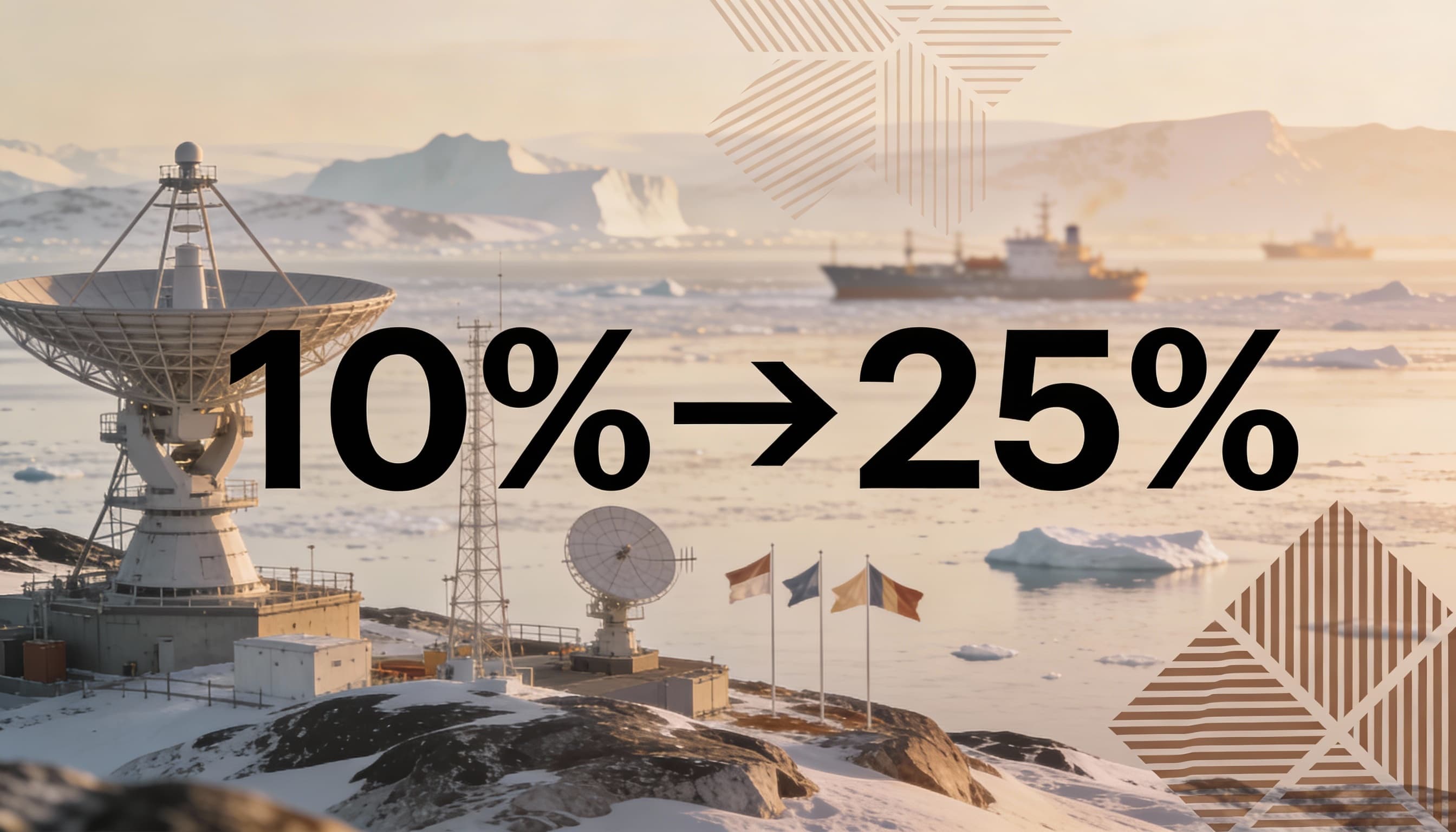 غرينلاند تشعل الخلاف: ترامب يهدد أوروبا برسوم تصل إلى 25%