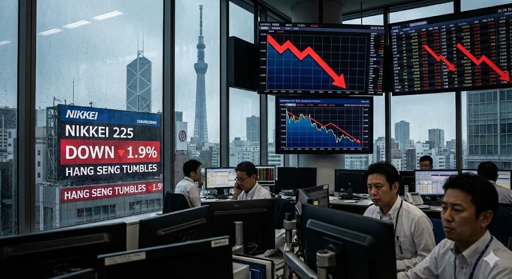  تراجع الأسهم الآسيوية مع صعود المعادن النفيسة وأسواق النفط والعملات