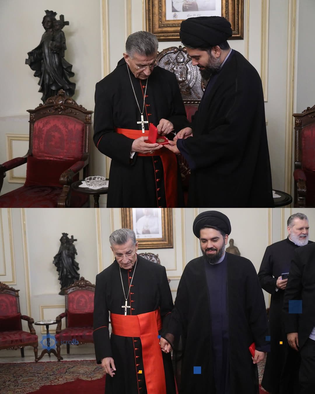 الراعي يبحث تعزيز الحوار الثقافي مع المستشار الإيراني