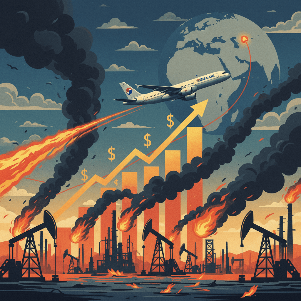 الخطوط الجوية الكورية تدخل حالة الطوارئ بسبب ارتفاع أسعار الوقود