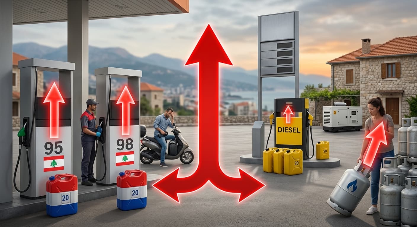 ارتفاع أسعار المحروقات في لبنان
