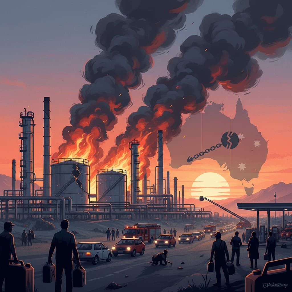 حريق ضخم في مصفاة نفط أسترالية يثير مخاوف بشأن الإمدادات