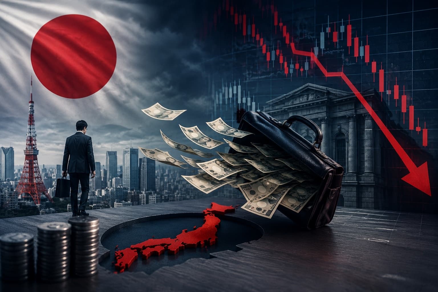 المستثمرون الأجانب يسحبون 4.8 مليارات دولار من الأسهم اليابانية في أكبر نزوح منذ شهرين