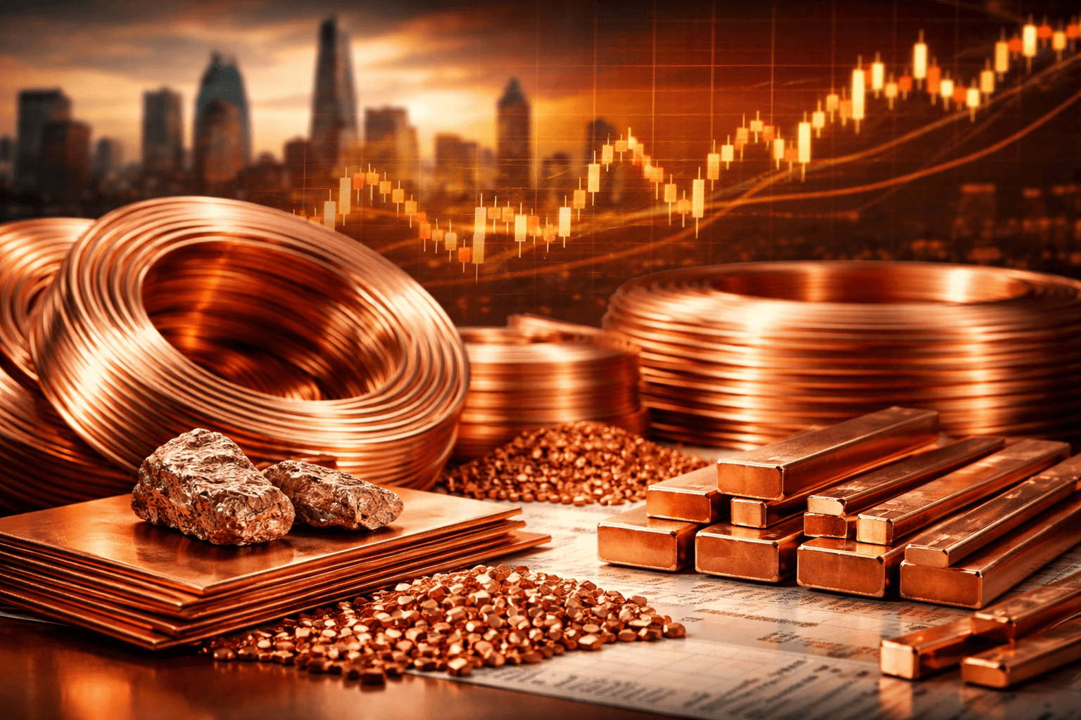 النحاس يحافظ على مكاسبه التاريخية بدعم الطلب الصيني وعودة شهية المستثمرين للسلع