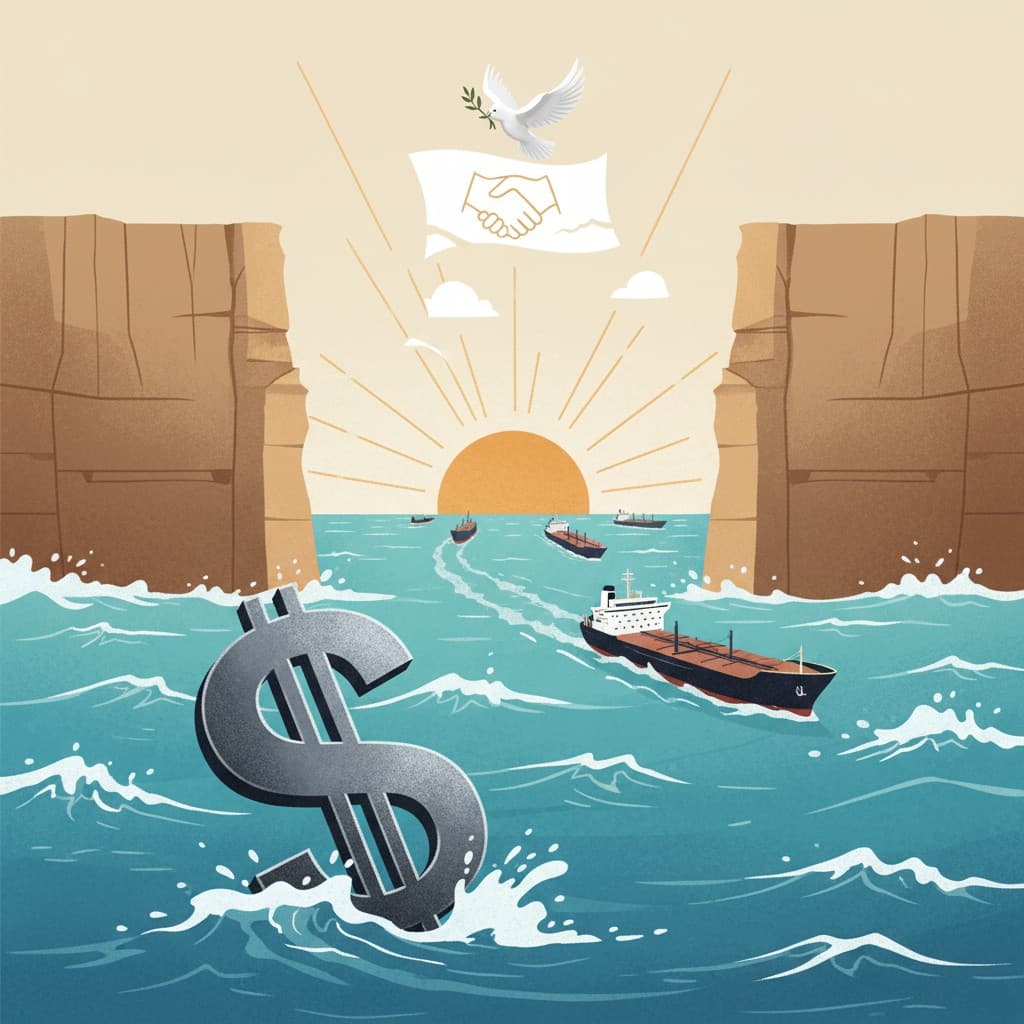 تراجع الدولار بقوة مع إعلان إيران إعادة فتح مضيق هرمز وتوقعات باتفاق سلام أوسع