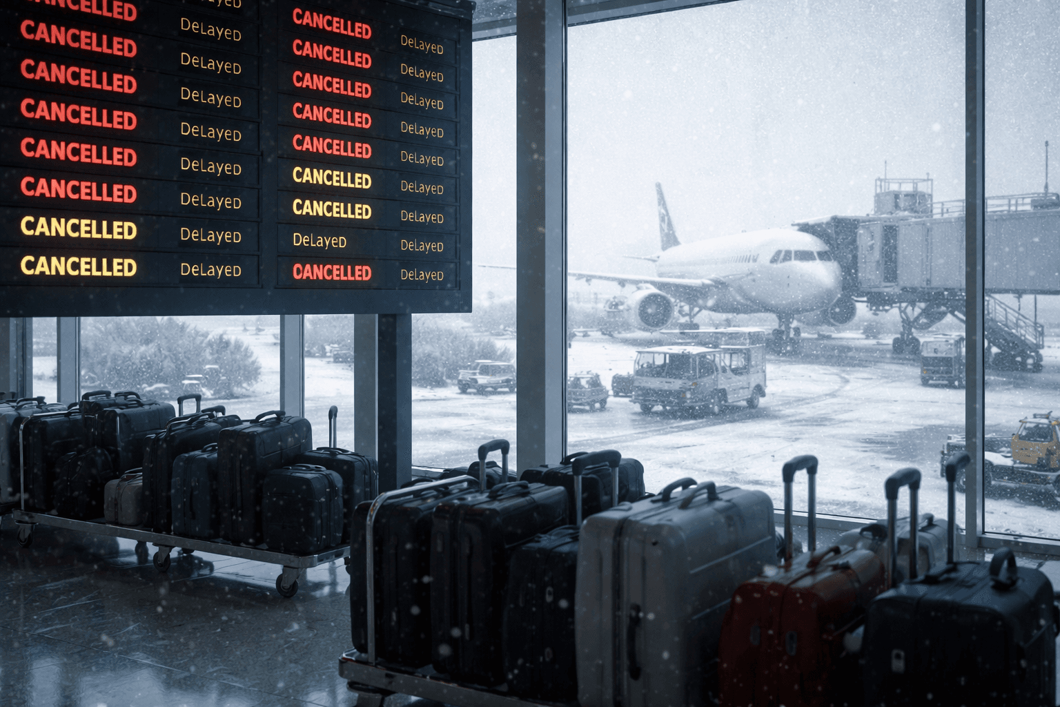العواصف تُربك الرحلات الجوية... فماذا عن حقوق المسافرين؟