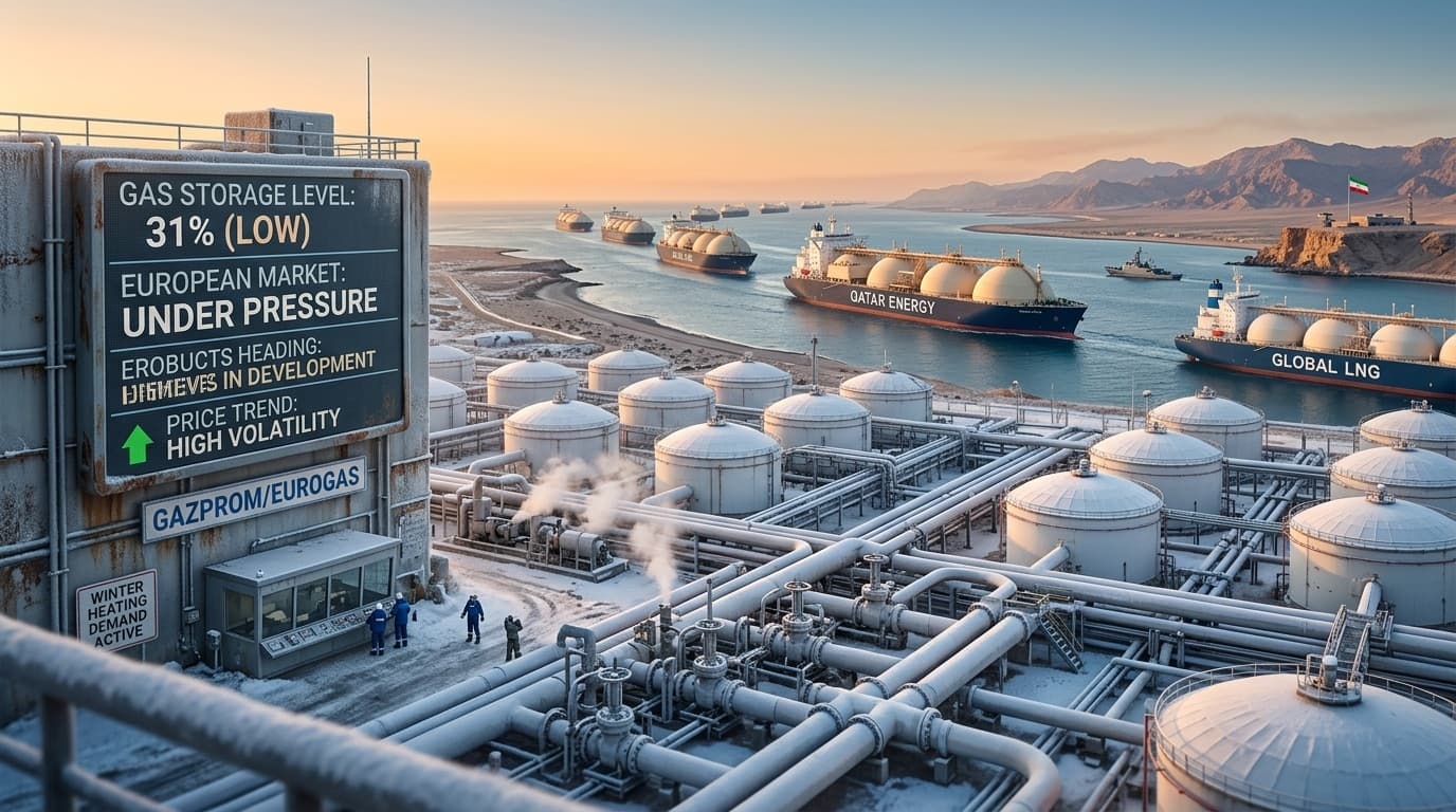 الغاز الأوروبي يتجه لمكاسب أسبوعية رابعة وسط استمرار حرب إيران