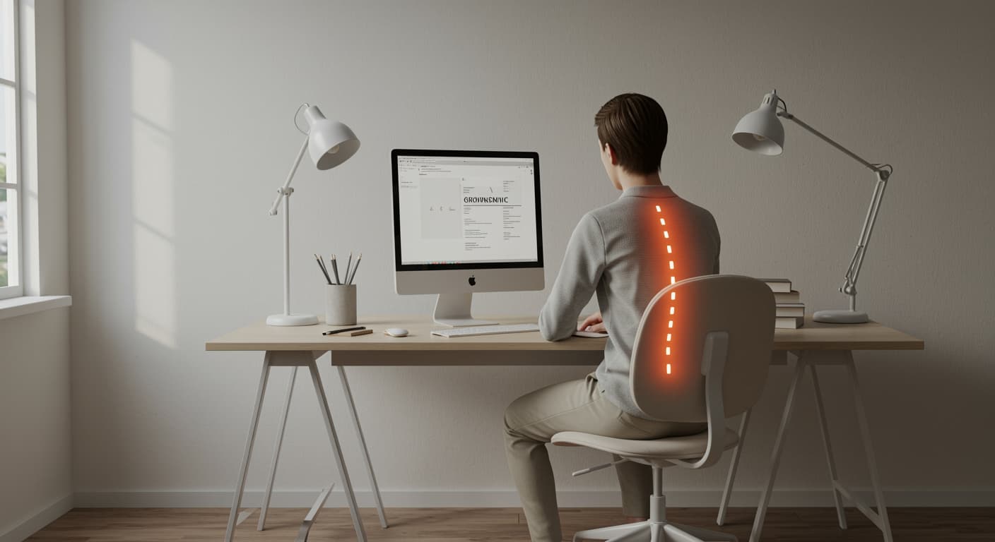 تطبيق ذكي يجبرك على الجلوس باستقامة أمام الكمبيوتر