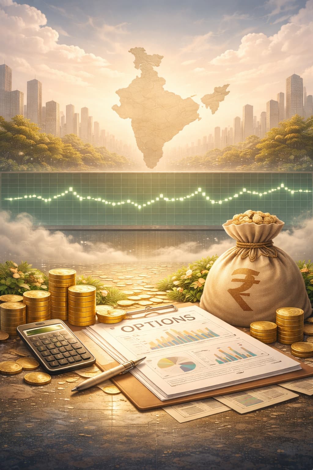 هدوء غير مسبوق في سوق الأسهم الهندي يربك متداولي الخيارات