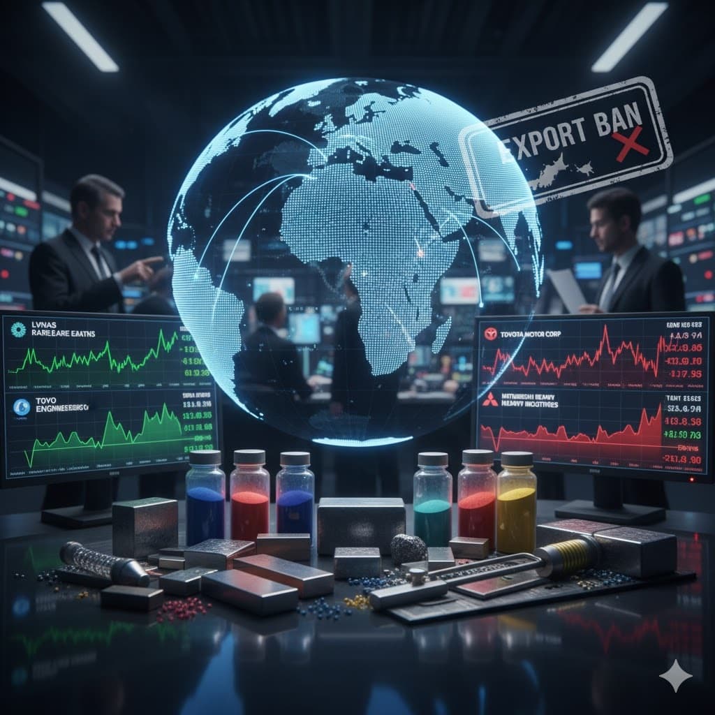 قفزة في أسهم العناصر الأرضية النادرة بآسيا بعد حظر صيني لصادرات عسكرية لليابان