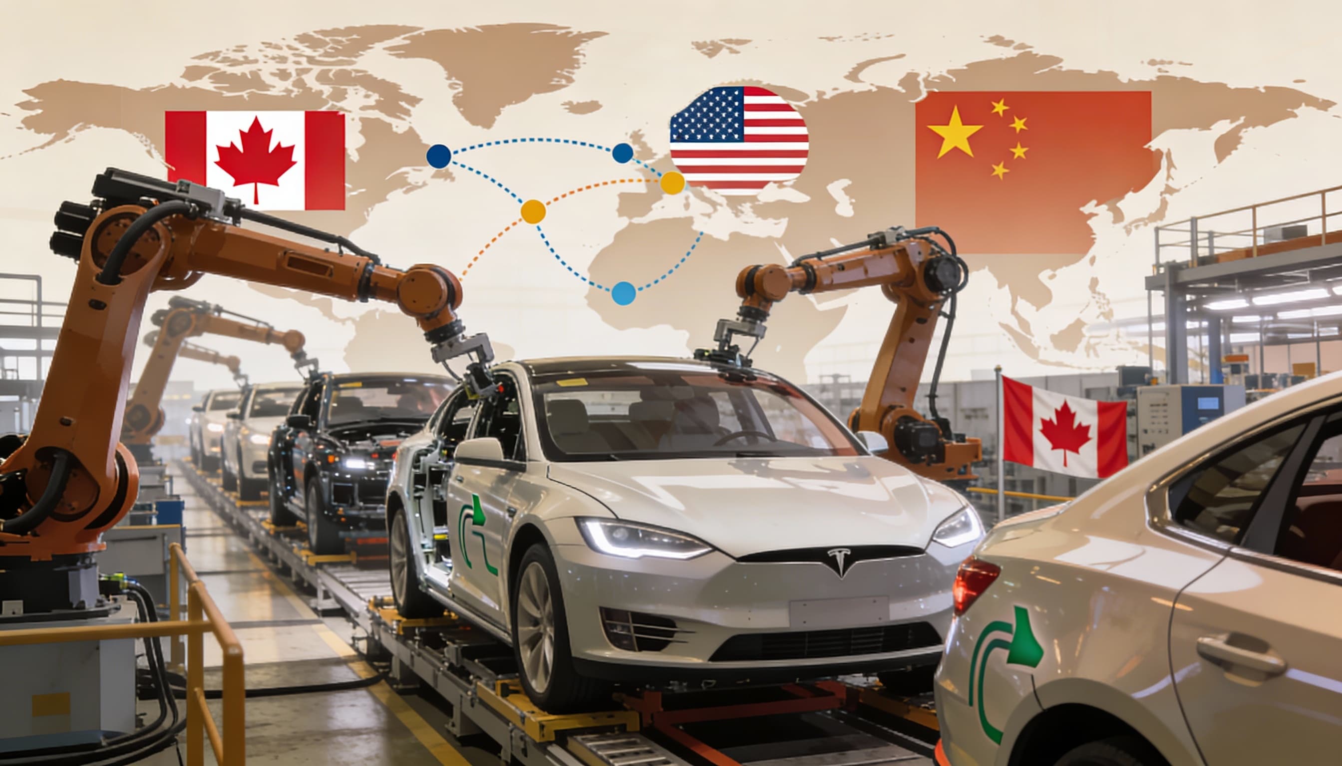كندا تعيد رسم خريطة صناعة السيارات: 49 ألف سيارة صينية برسوم 6%