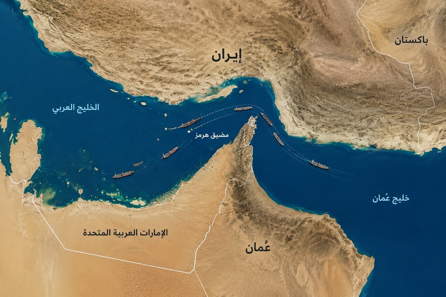 حركة السفن عبر مضيق هرمز تتراجع إلى النصف وسط جمود المحادثات