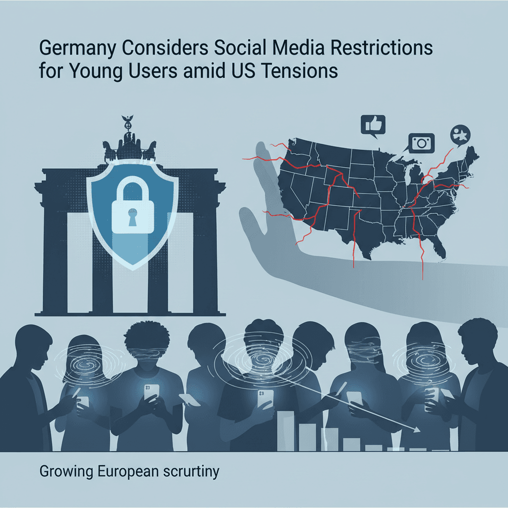 ألمانيا تتجه نحو فرض قيود على وسائل التواصل الاجتماعي للقاصرين وسط توترات مع الولايات المتحدة