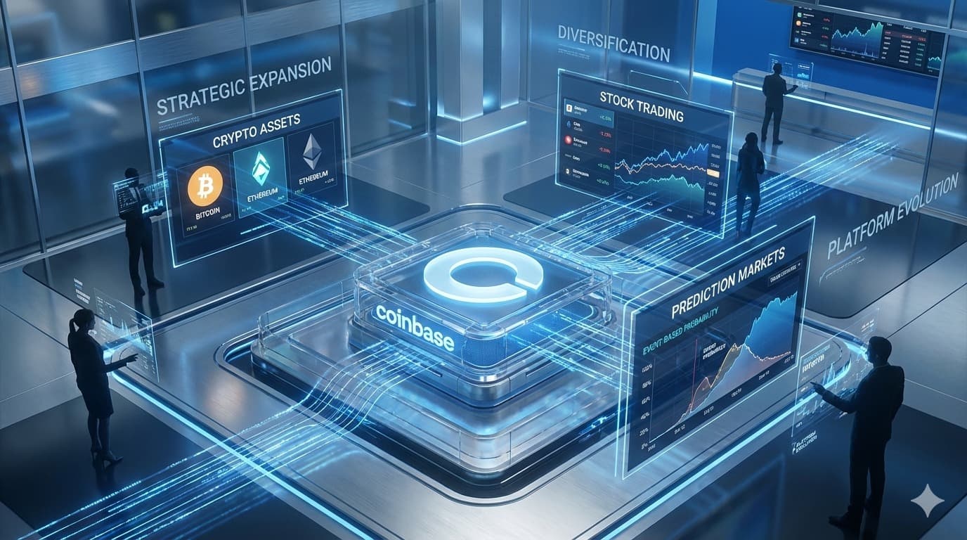 كوينبايس تدخل تداول الأسهم وأسواق التوقعات