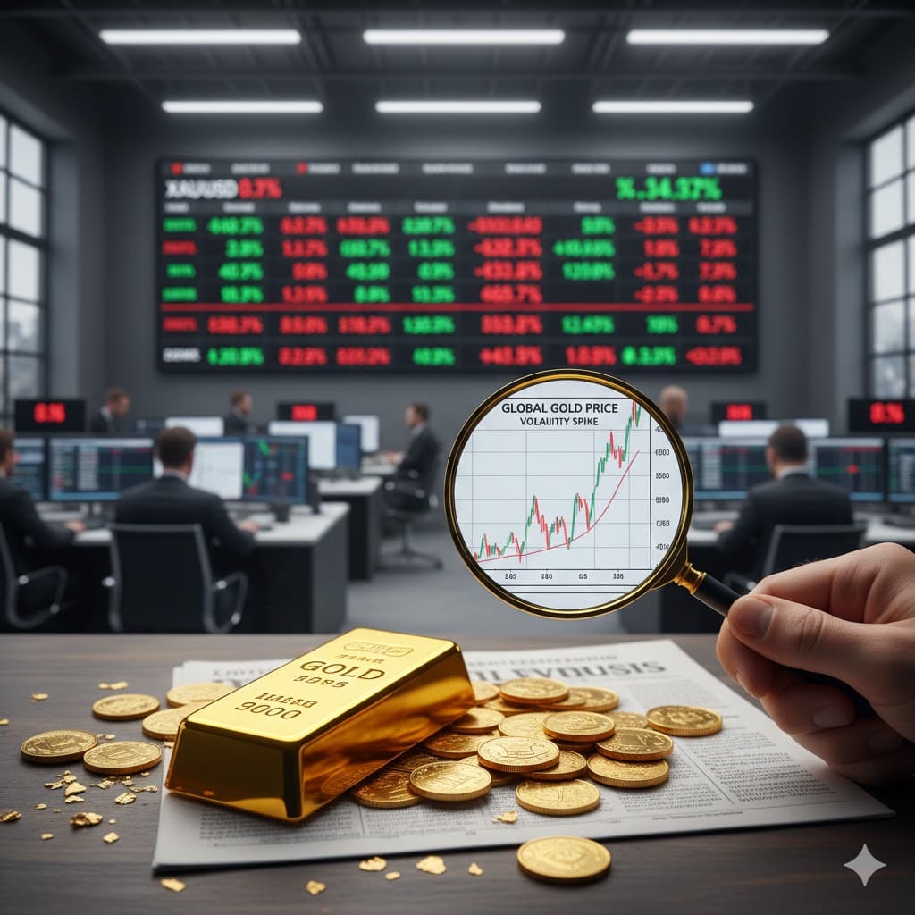 الذهب ينخفض إلى نحو 4,287 دولار للأوقية بعد مكاسب قياسية في 2025