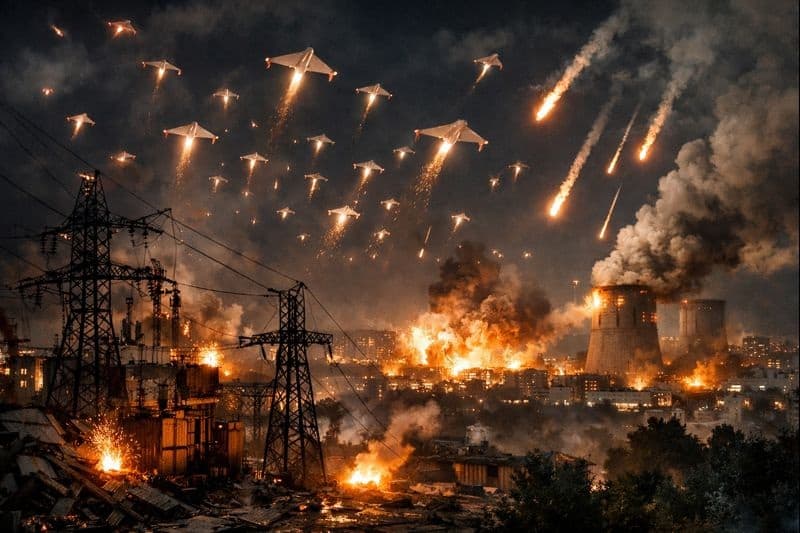 تصعيد روسي: 500 طائرة مسيرة و40 صاروخًا تستهدف أوكرانيا ليلاً