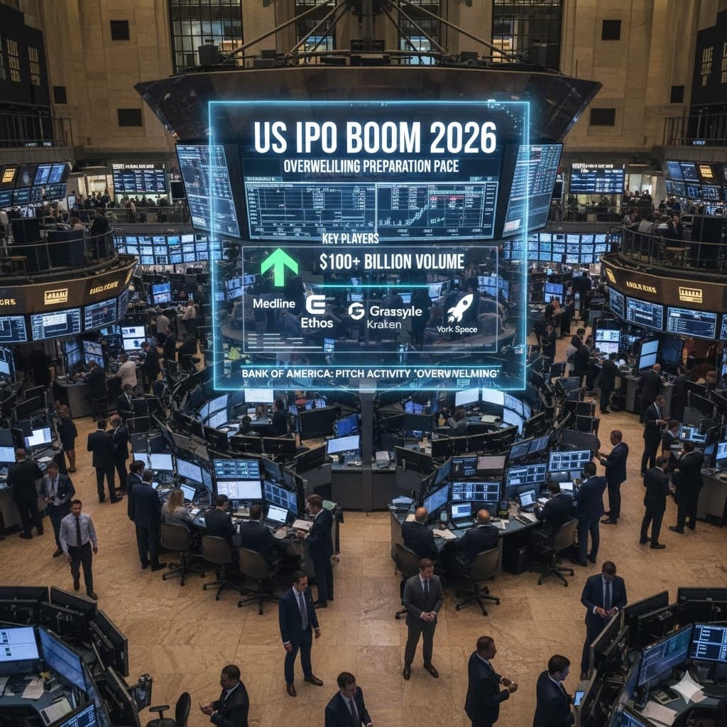 المصرفيون يستعدون لموجة اكتتابات أميركية بوتيرة "مذهلة" قبل 2026