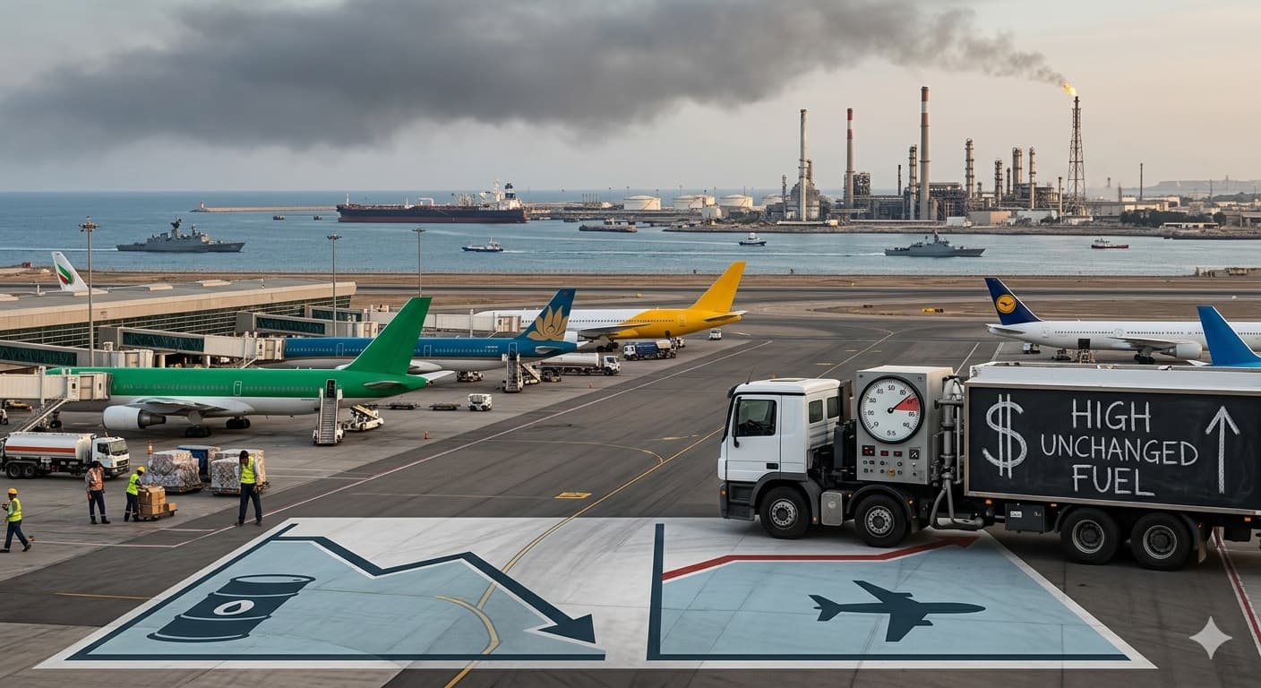 أسعار وقود الطائرات تبقى تحت الضغط رغم تراجع النفط بعد هدنة مضيق هرمز
