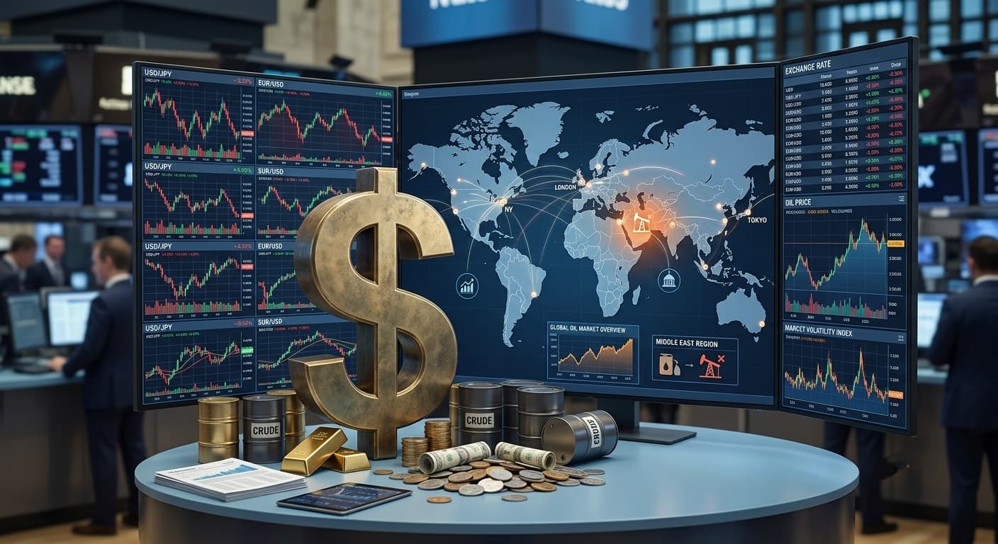 الدولار يتراجع وسط مخاطر الشرق الأوسط وتوقعات التضخم والفائدة