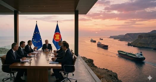 الاتحاد الأوروبي يحث جنوب شرق آسيا على تنويع مصادر الطاقة بعيداً من روسيا