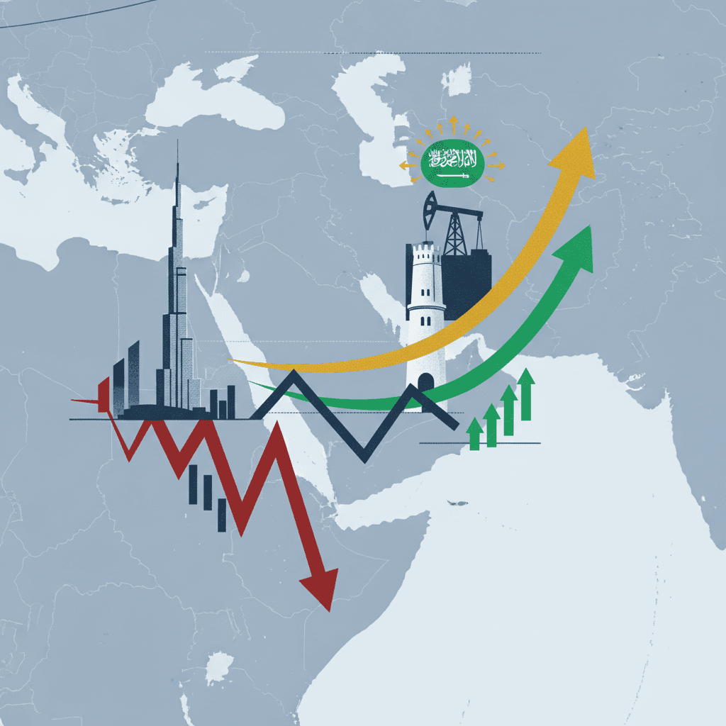 تباين حاد في بورصات الخليج وسط تصاعد التوترات الإقليمية